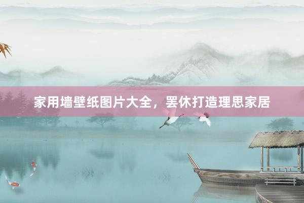 家用墙壁纸图片大全，罢休打造理思家居