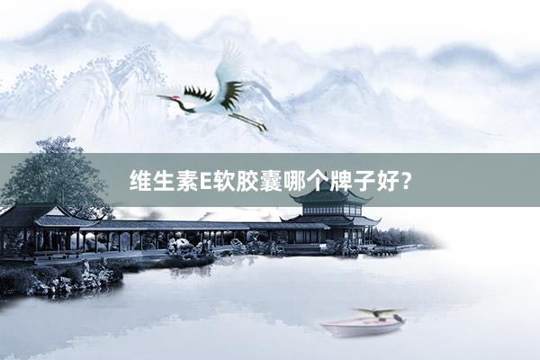 维生素E软胶囊哪个牌子好？